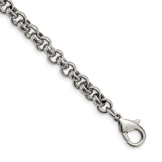 Chisel Stainless Steel Textured Link Chain