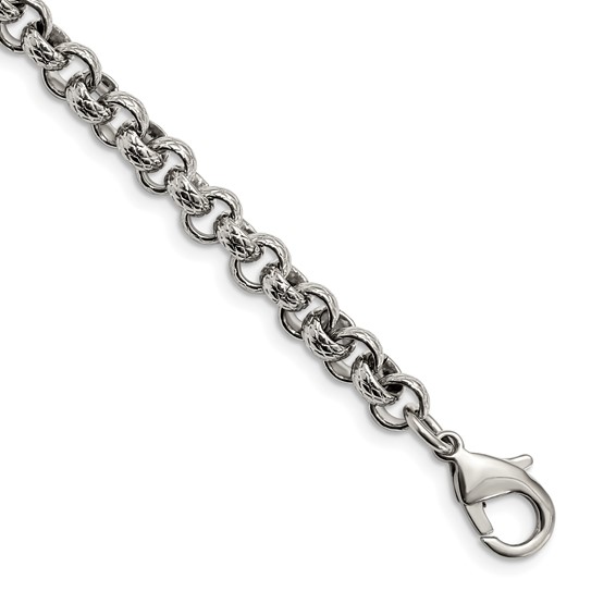 Chisel Stainless Steel Textured Link Chain