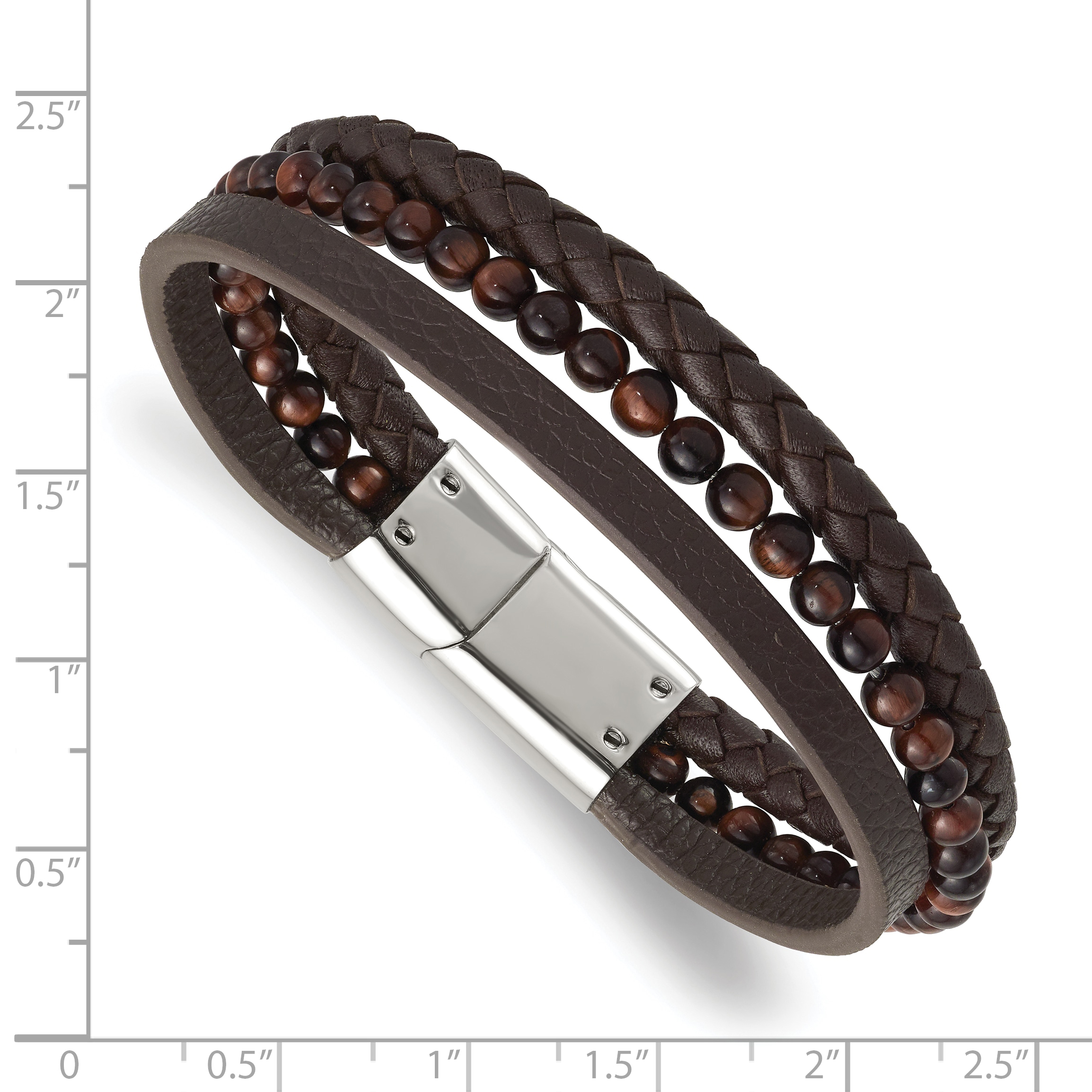 Mens online Chisel Tri Colored Bracelet Stainless