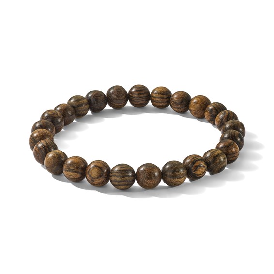 Chisel 8mm Tigerwood Beaded Stretch Bracelet