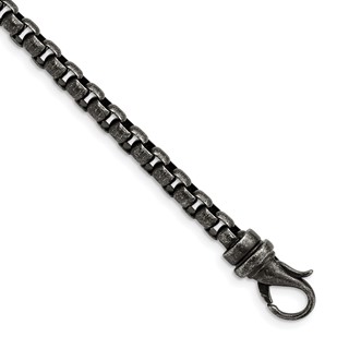 Chisel Stainless Steel Antiqued Box Chain