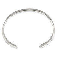 Chisel Stainless Steel Polished 9mm Cuff Bangle view 3