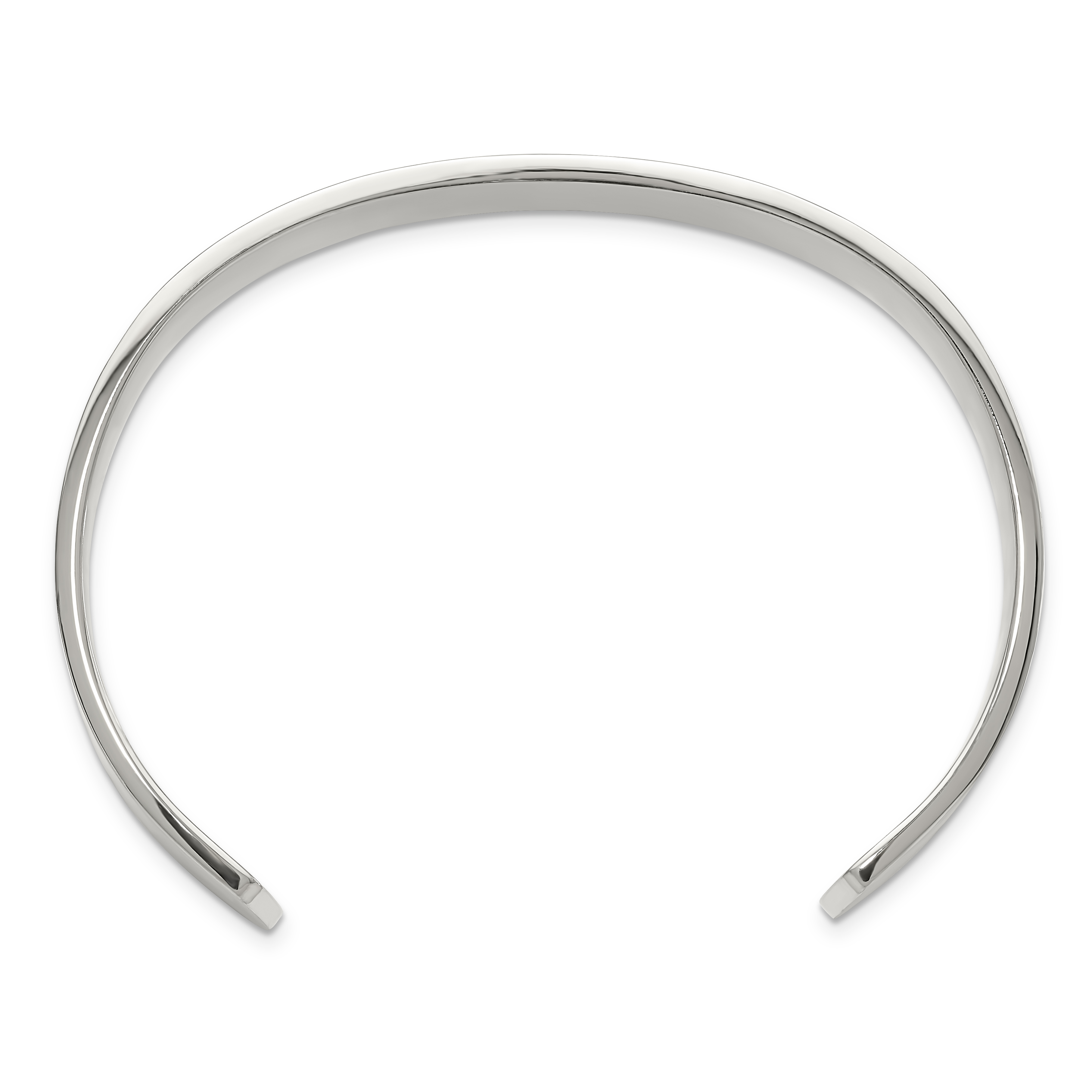 Chisel Stainless Steel Brushed 12mm Cuff Bangle SRB261 - Picture 3 of 5