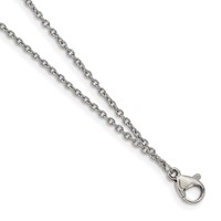 Stainless Steel Polished Bracelet with Reconstructed Howlite with Ext., 1.25" view 3