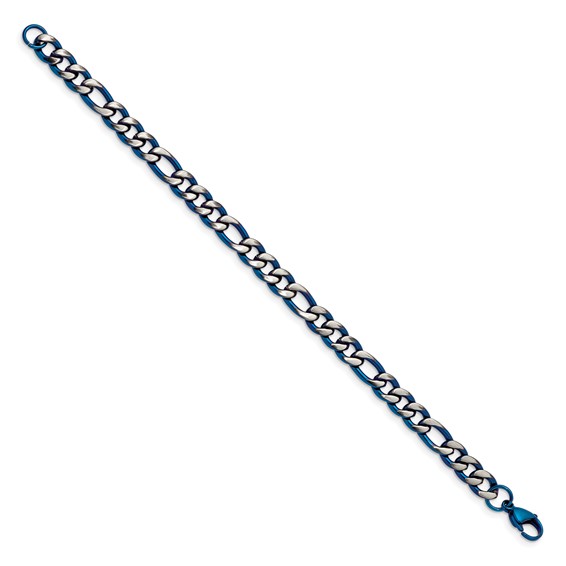 Chisel Stainless Steel IP-plated Figaro Chain