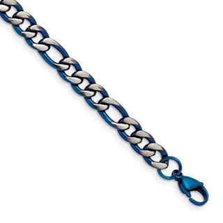Chisel Stainless Steel IP-plated Figaro Chain