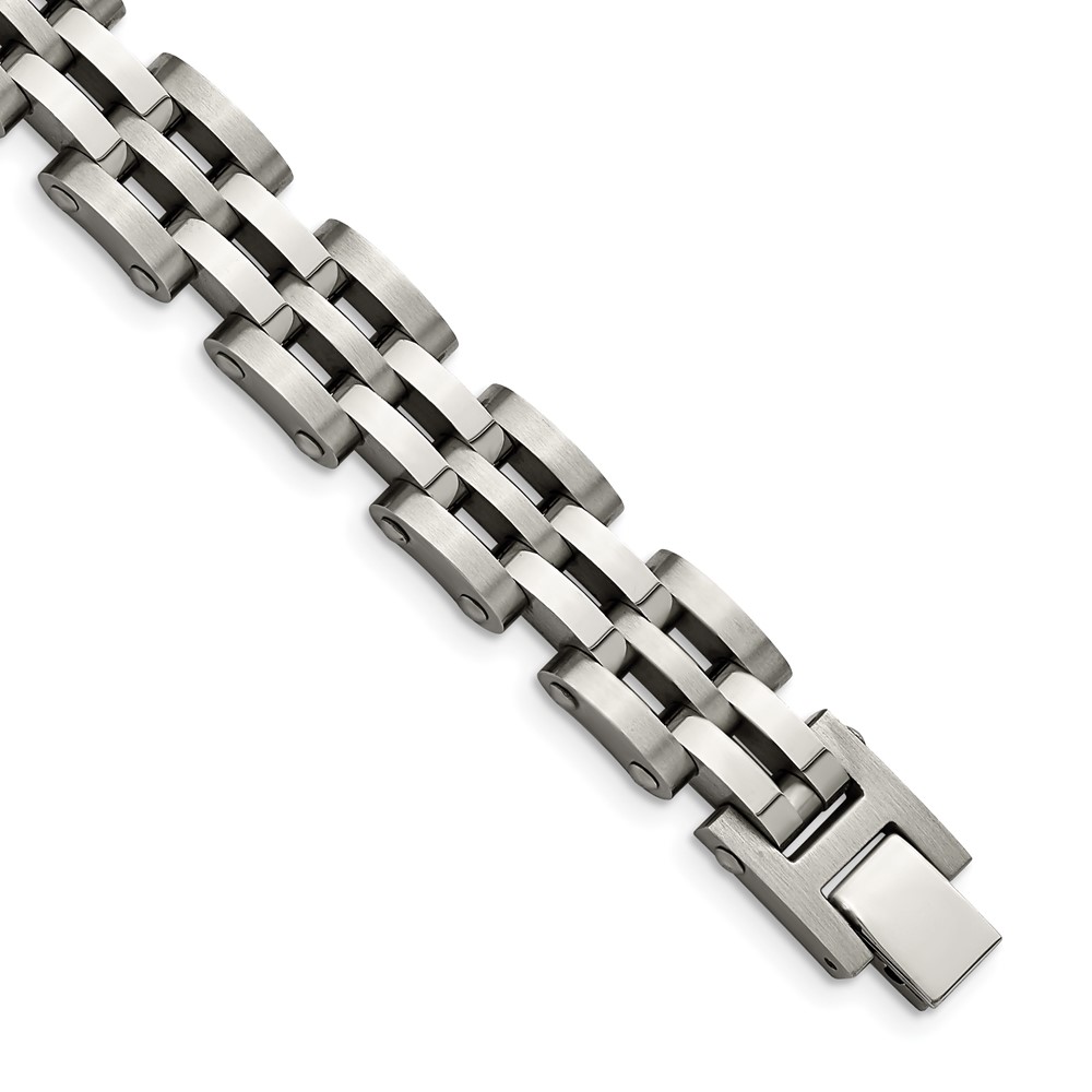 Stainless Steel Brushed and Polished 8.75in Bracelet