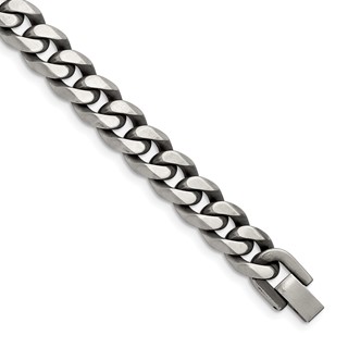 Stainless Steel Antique and Brushed Curb Chain