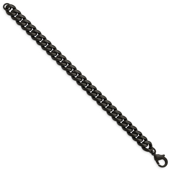 Chisel Stainless Steel Black IP-plated Curb Chain
