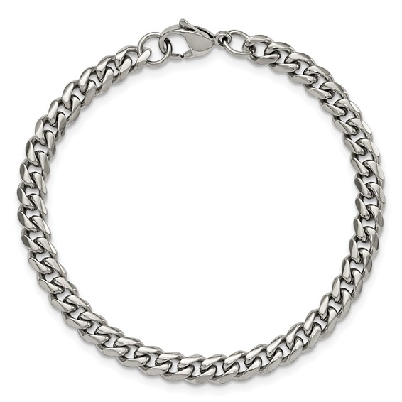 Stainless Steel Curb Link Chain Bracelet
