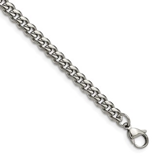 Stainless Steel Curb Link Chain Bracelet