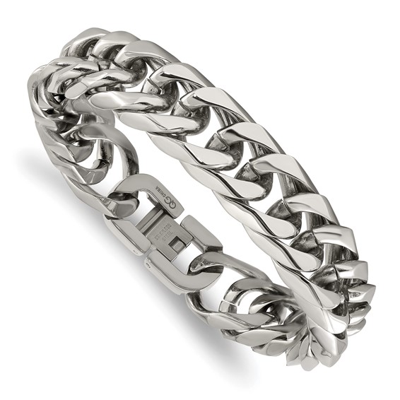 Stainless Steel Curb Chain Bracelet