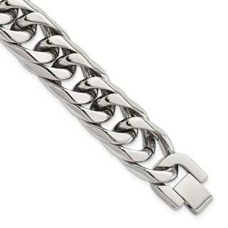 Stainless Steel Curb Chain Bracelet