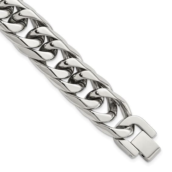 Stainless Steel Curb Chain Bracelet