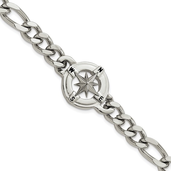 Stainless Steel Compass Bracelet