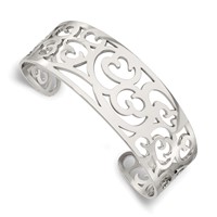 Chisel Stainless Steel Polished Fancy Cuff Bracelet view 1