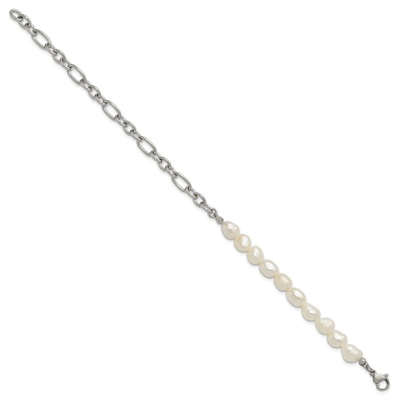 Stainless Steel FWC Pearl Bracelet