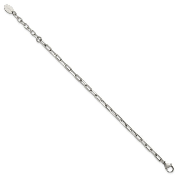 Stainless Steel Paperclip Link Bracelet