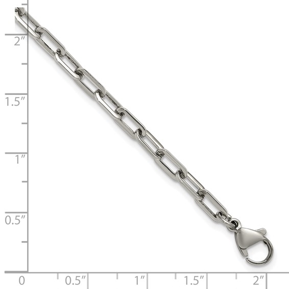 Stainless Steel Paperclip Link Bracelet