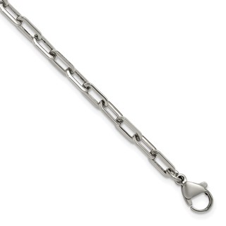 Stainless Steel Paperclip Link Bracelet