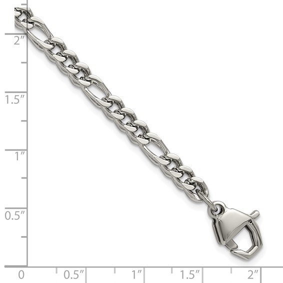 Chisel Stainless Steel Polished 4mm 8.5 inch Franco Chain Bracelet