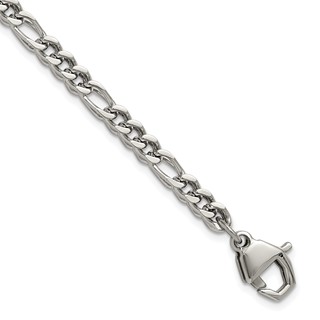 Chisel Stainless Steel Polished 4mm 8.5 inch Franco Chain Bracelet