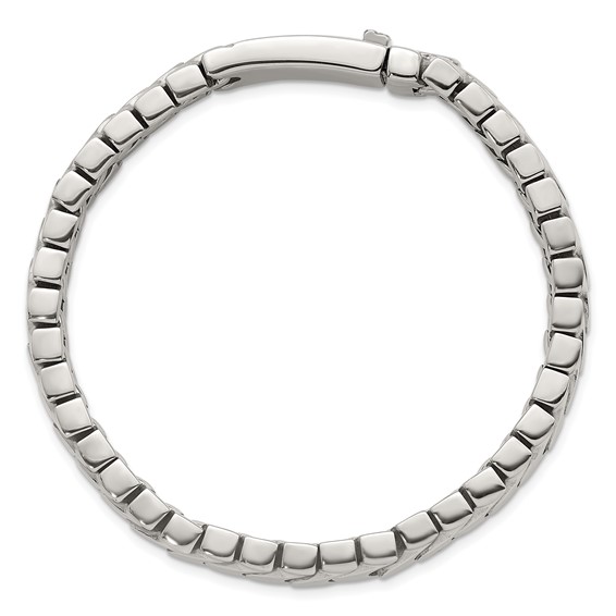Stainless Steel Polished 12mm Fancy Link 8.5in Bracelet