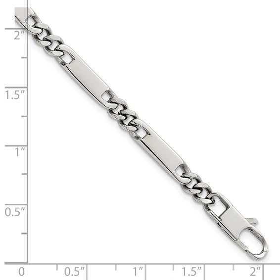 Stainless Steel Polished 4mm Fancy Link 8.5in Bracelet