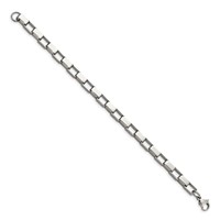 Chisel Stainless Steel Polished Square Link Bracelet - 8in view 3