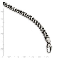 Chisel Stainless Steel Polished Franco Link Bracelet, 9" view 5
