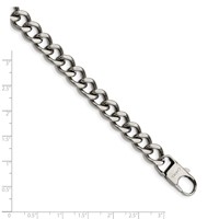 Chisel Stainless Steel Polished Curb Bracelet, 8.5" view 5