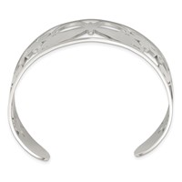 Chisel Stainless Steel Polished Butterfly Cuff Bangle view 3