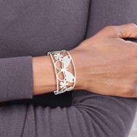 Chisel Stainless Steel Polished Butterfly Cuff Bangle view 5
