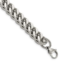 Chisel Stainless Steel Polished Heavy Wheat Bracelet, 9.5" view 1