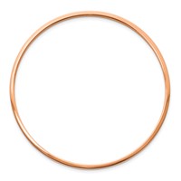 Chisel Stainless Steel Polished Rose IP-plated 2mm Bangle view 3