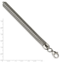 Stainless Steel Polished Bracelet, 7.5" view 3
