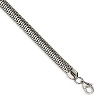 Stainless Steel Polished Bracelet, 7.5" view 1