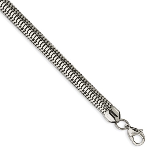Stainless Steel Polished Bracelet, 7.5"