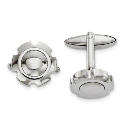 Chisel Stainless Steel Polished Cufflinks