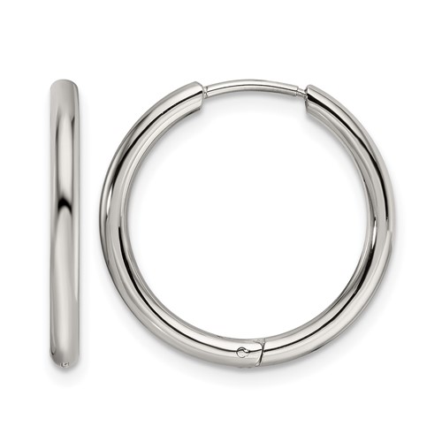 Chisel Stainless Steel Polished 2mm Endless Hinged Hoops