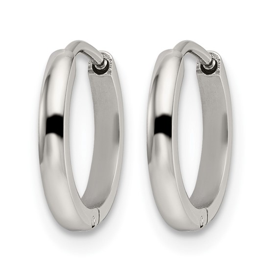 Chisel Stainless Steel Polished 1.4mm Endless Hinged Hoops