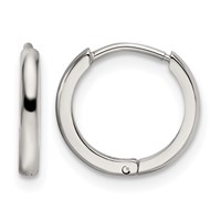 Chisel Stainless Steel Polished 1.4mm Endless Hinged Hoops view 1