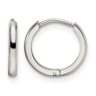 Chisel Stainless Steel Polished 1.4mm Endless Hinged Hoops