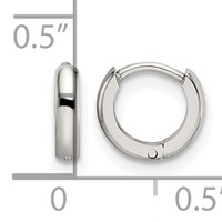 Chisel Stainless Steel Polished 2mm Endless Hinged Hoops view 5