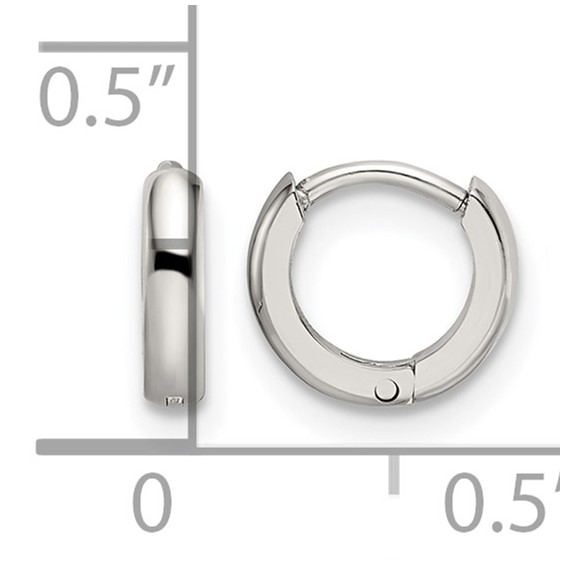 Chisel Stainless Steel Polished 2mm Endless Hinged Hoops