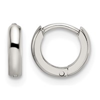 Chisel Stainless Steel Polished 2mm Endless Hinged Hoops view 1