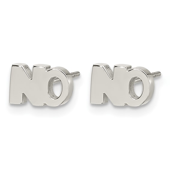 Stainless Steel Polished NO Post Earrings