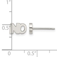 Stainless Steel Polished NO Post Earrings view 4