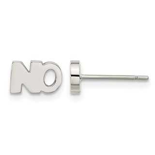 Stainless Steel Polished NO Post Earrings
