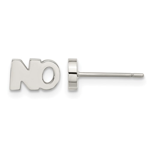 Stainless Steel Polished NO Post Earrings
